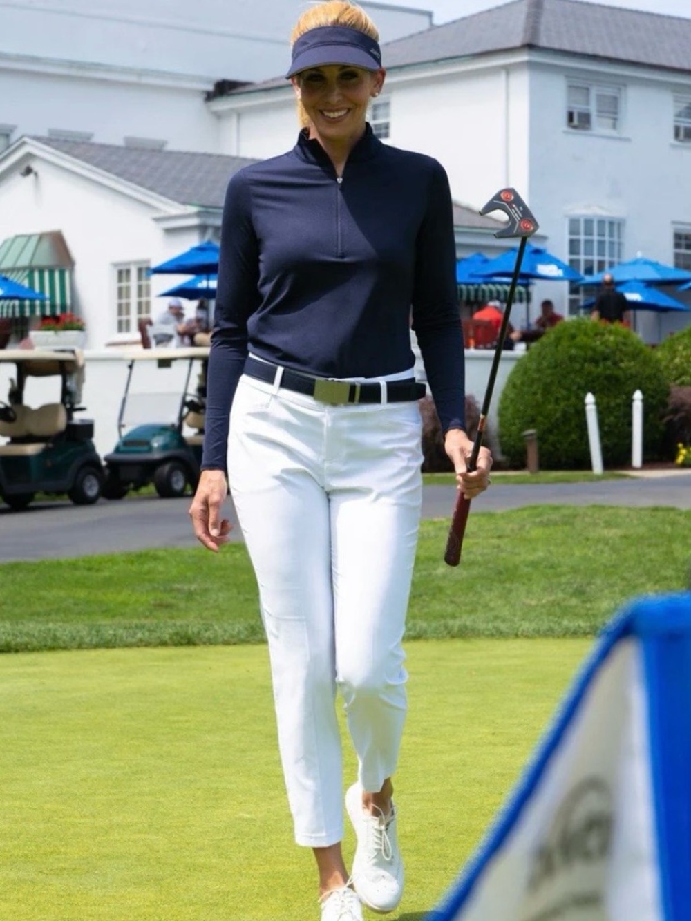 Jofit White Performance Golf Pants
